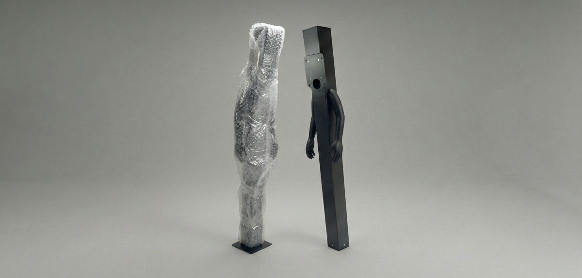 Ladeeda vs OhMy EV charger pedestals comparison - stainless steel vs aluminum